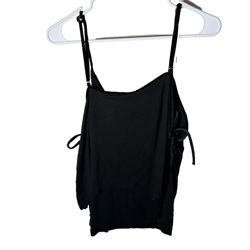Victoria's Secret Tank Top Women's XXL Side Tie Open V-Neck Adjustable Shirt